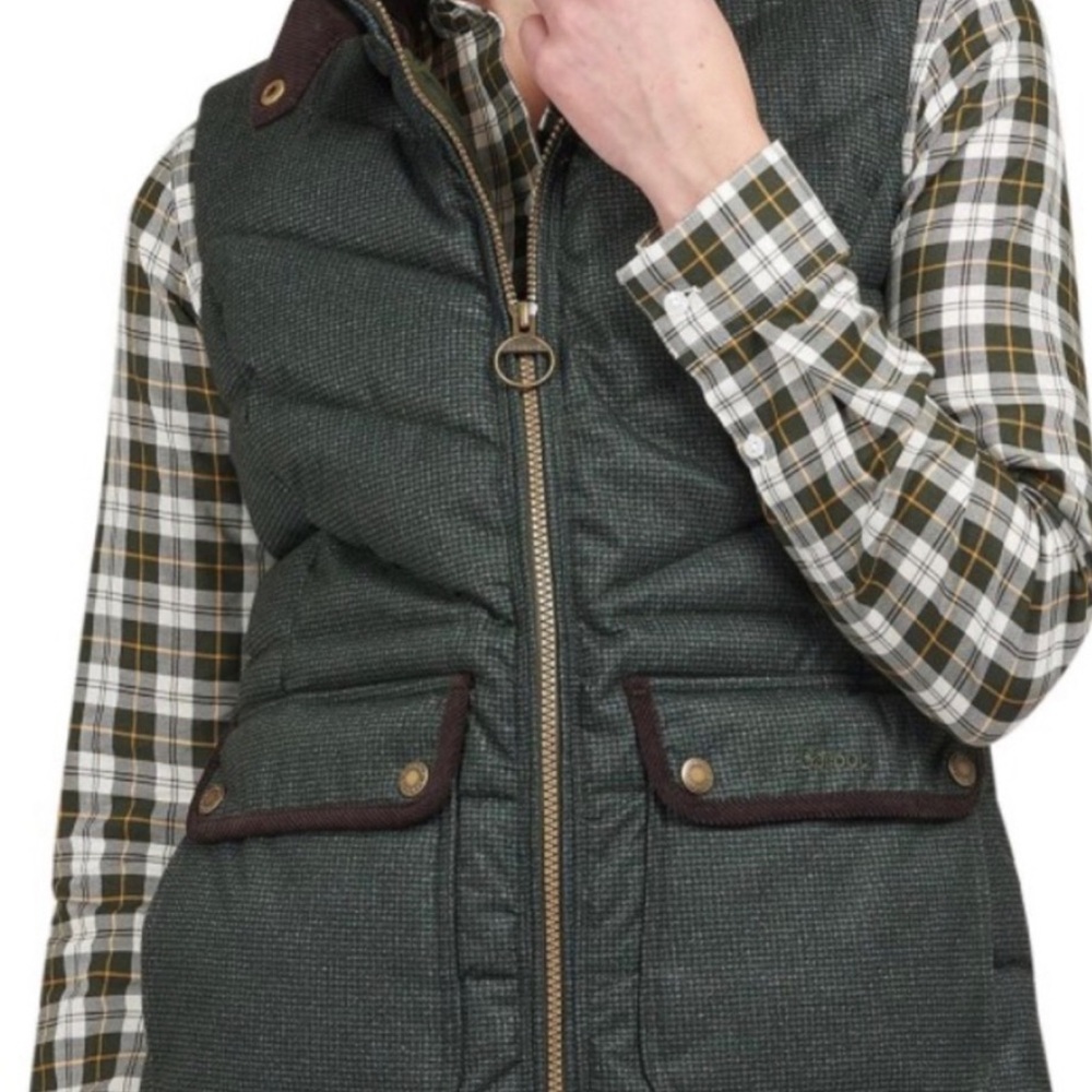 Barbour Sz 10 Quilted Puffer Vested NWT